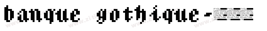 banque gothique字体转换